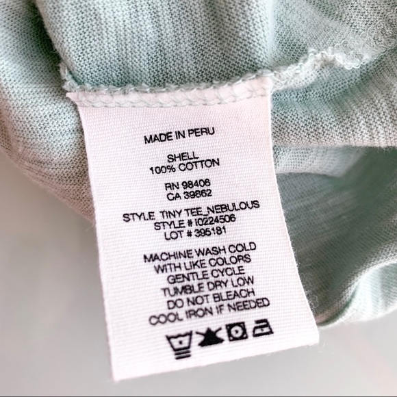 NWT Theory Tiny Tee Blue Slub Shirt - Picture 6 of 7